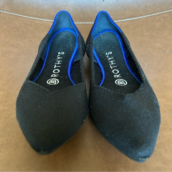 Rothy's The Point Slip On, Black Size 6.5 - Picture 2 of 7